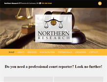 Tablet Screenshot of northernresearch.net